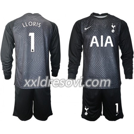 Tottenham Hotspur Hugo Lloris 1 Golmanski Dječji Komplet Dresovi za Nogomet 2020-2021 M004 Dugim Rukavima (+ kratke hlače)